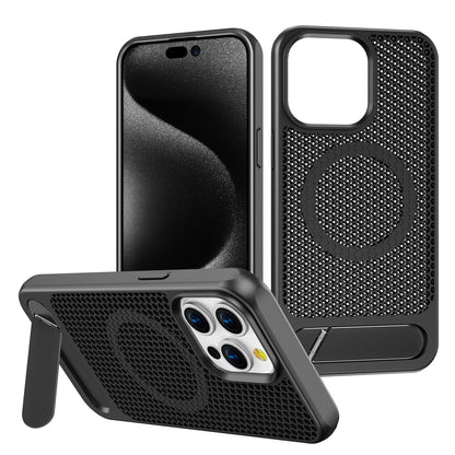 iPhone 15 Pro M11 Mesh Magsafe Kickstand Case