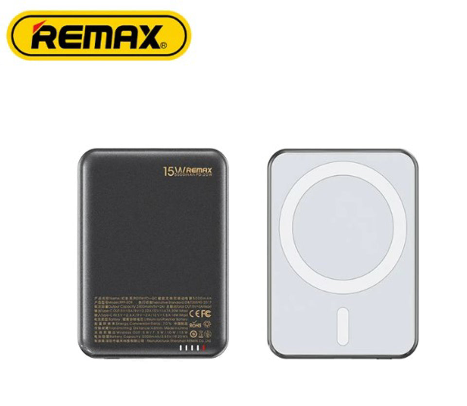 Magsafe Wireless  Power Bank 5000 Mah PD+QC 20W Remax RPP-509